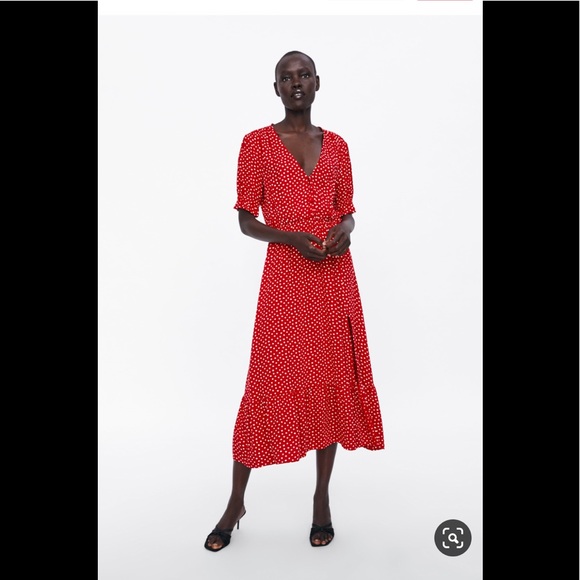 🌺Zara NWT polka dot maxi dress🌺 - Picture 3 of 7